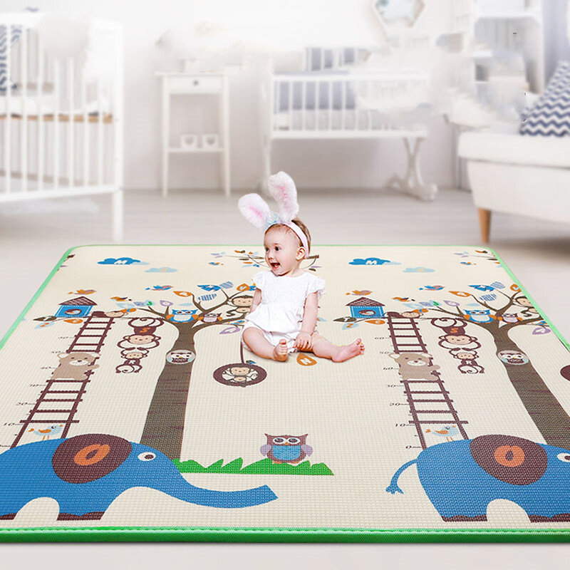 Xpe brinquedos da esteira do jogo do bebê para crianças tapete que desenvolve a esteira do quarto do bebê rastejando a almofada dobrável tapete do bebê 200cm * 180cm