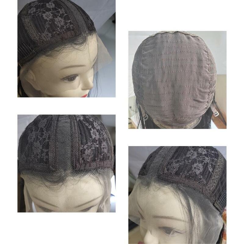 Bob 613 Ombre parrucca anteriore in pizzo dritto biondo sintetico per donne nere Cosplay prepizzicato medio lungo resistente al calore capelli del bambino
