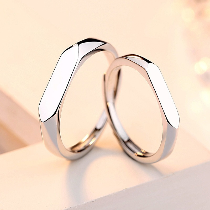 1 par de sol Luna amante conjunto de pareja de anillos prometo bandas de boda de las mujeres de los hombres joyería de Día de San Valentín regalo gótico anillos para los hombres