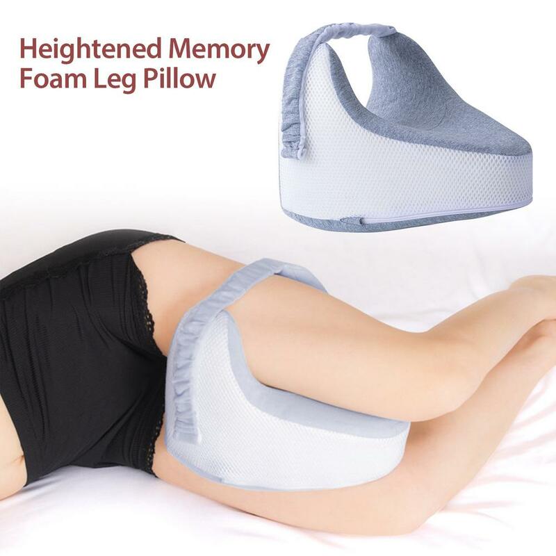 Travesseiro de espuma de memória elevado, tipo c, cinta, design, perna, travesseiro de espuma de memória, travesseiro ortopédico, perna de joelho
