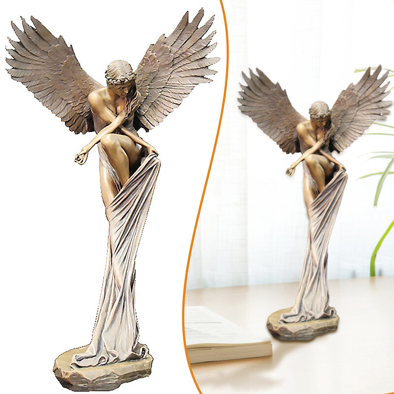 Anjo resina estatueta redenção anjo escultura arte escultura decoração de parede casa acessórios para igreja decoração casa