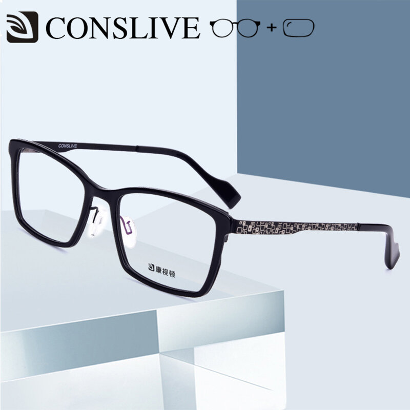 Lunettes de vue pour hommes, verres de Prescription pour la vue, carrées, progressives, multifocales, avec lentilles, K218