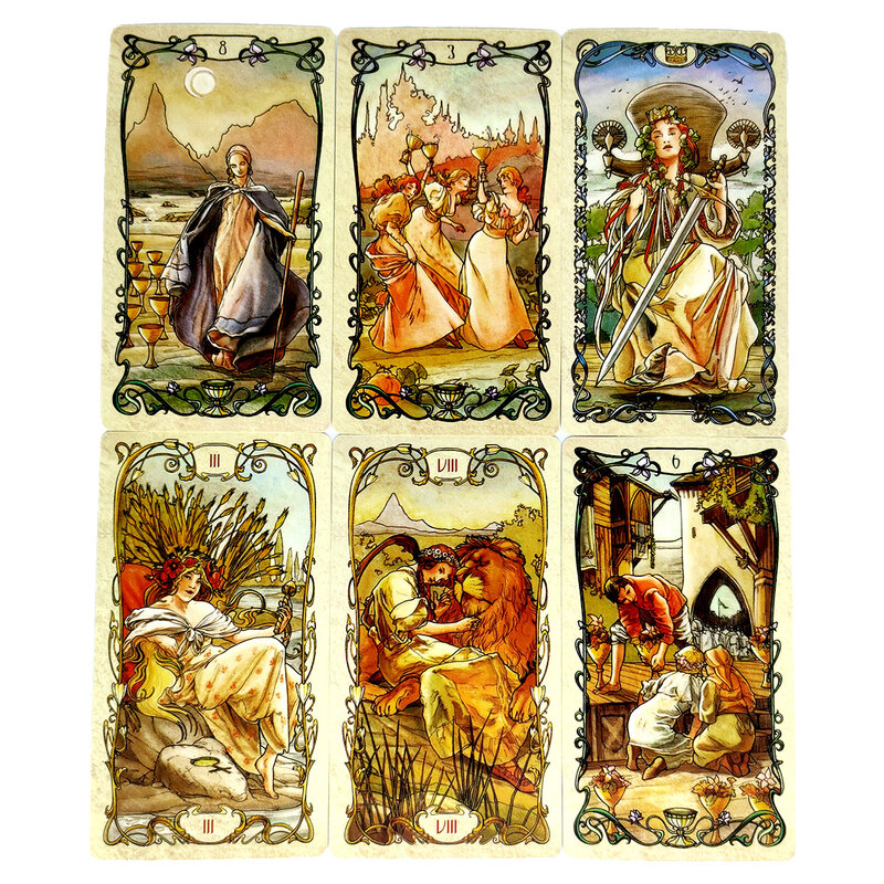 Die Mucha Tarot Karten Mystische Beratung Divination Unterhaltung Partys Bord Spiel Unterstützt Großhandel 78 Blätter/Box