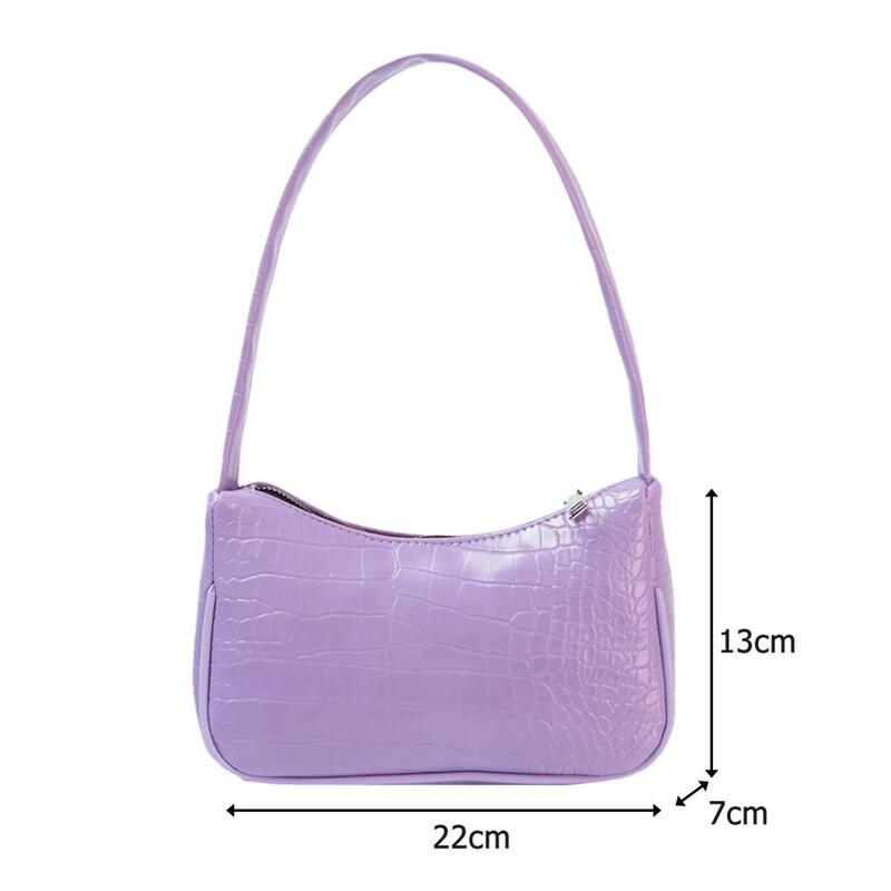 Retro Schulter Tasche Vintage Handtasche Hobos Tasche für Frauen PU Leder Weibliche Baguette Tasche Subaxillary Mini Bolsa Bolsa Feminina2020