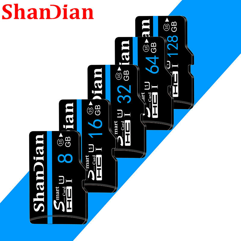 Cartão de memória micro sd, classe 10, 8gb, 16gb, 32gb, 64gb e 128gb, memória flash, para smartphone