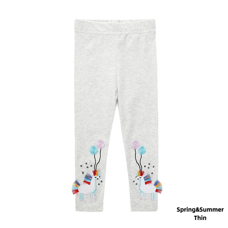 Mallas con dibujos de unicornios para niñas pequeñas, pantalones informales a la moda, cálidos, para primavera, Otoño e Invierno