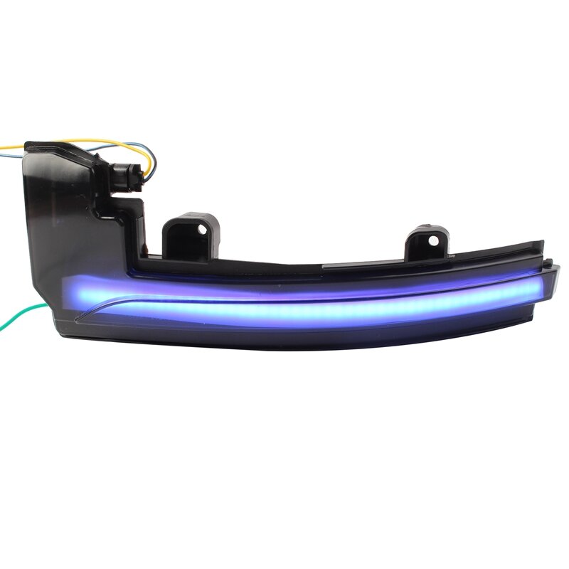 جديد-سيارة ديناميكية مصباح إشارة الانعطاف LED مرآة الرؤية الخلفية مؤشر ضوئي لاند روفر ديسكفري رينج روفر سبورت أزرق + أصفر