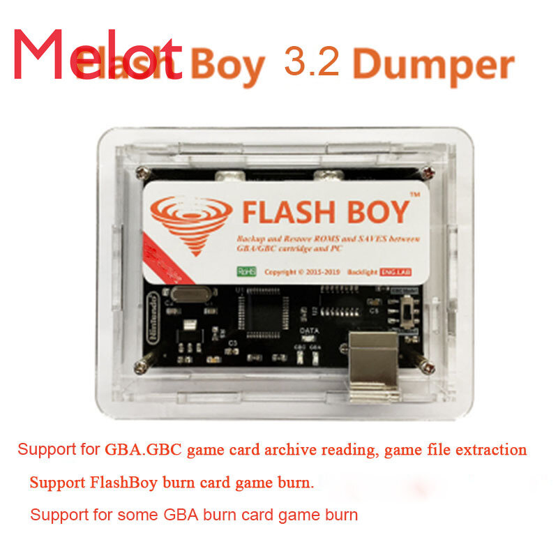 Flash Boy 3.2 Cyclone Dumper For GameBoy GBC GBA ROMS Game Cartridge Flasher Dumper USB Support Game Boy Camera Recorder Burner