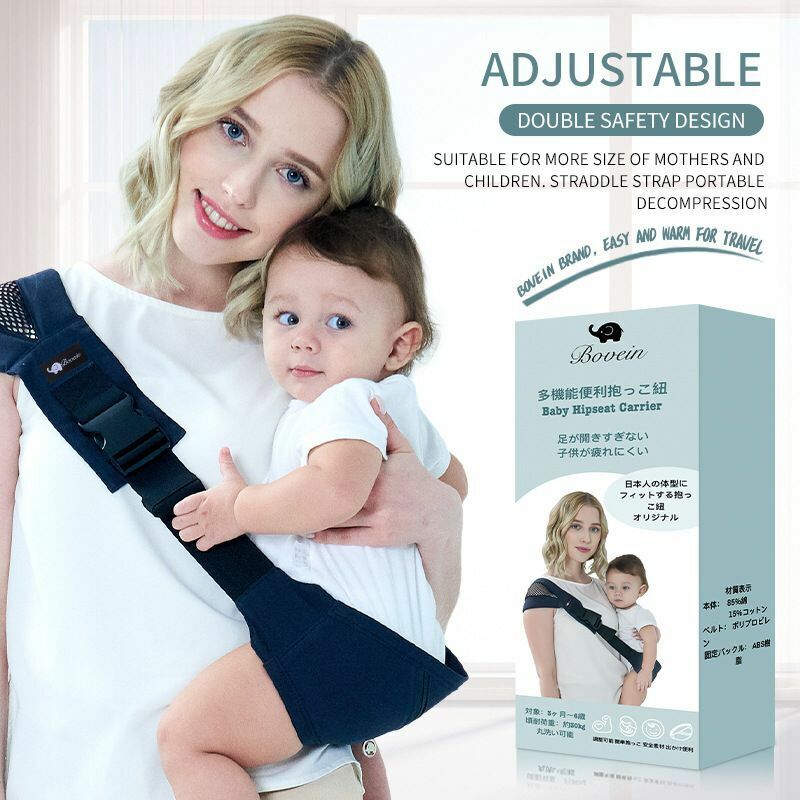 ปรับ Baby Sling Wrap Baby Carrier Wrap สลิงสำหรับทารกแรกเกิดเด็กทารกผ้าพันคอเด็กวัยหัดเดิน Baby Sling Wrap Suspenders