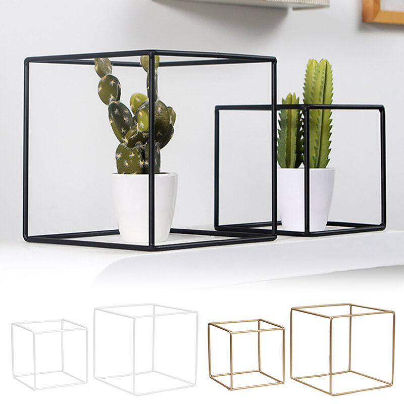 2 pcs metalen kubus expositor rack de exibição opbergrek beugel voor interieurdecoratie eenvoudig genshin impacto conta para casa