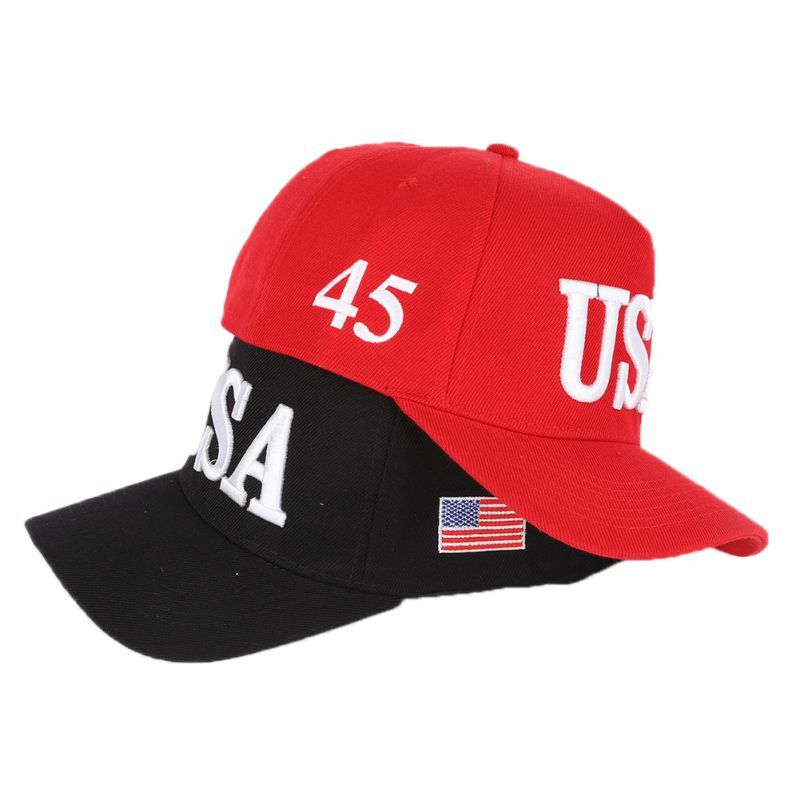 Casquette de Baseball pour l'extérieur, couvre-chef unisexe, ajustable, brodé en 3D, drapeau américain 45, 2020