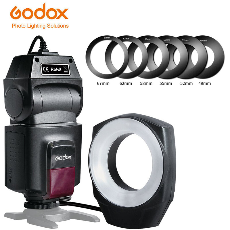 Godox ML-150 マクロリングフラッシュスピードライトガイドナンバー 10 6 レンズとキヤノンニコンペンタックスオリンパスソニー用カメラ