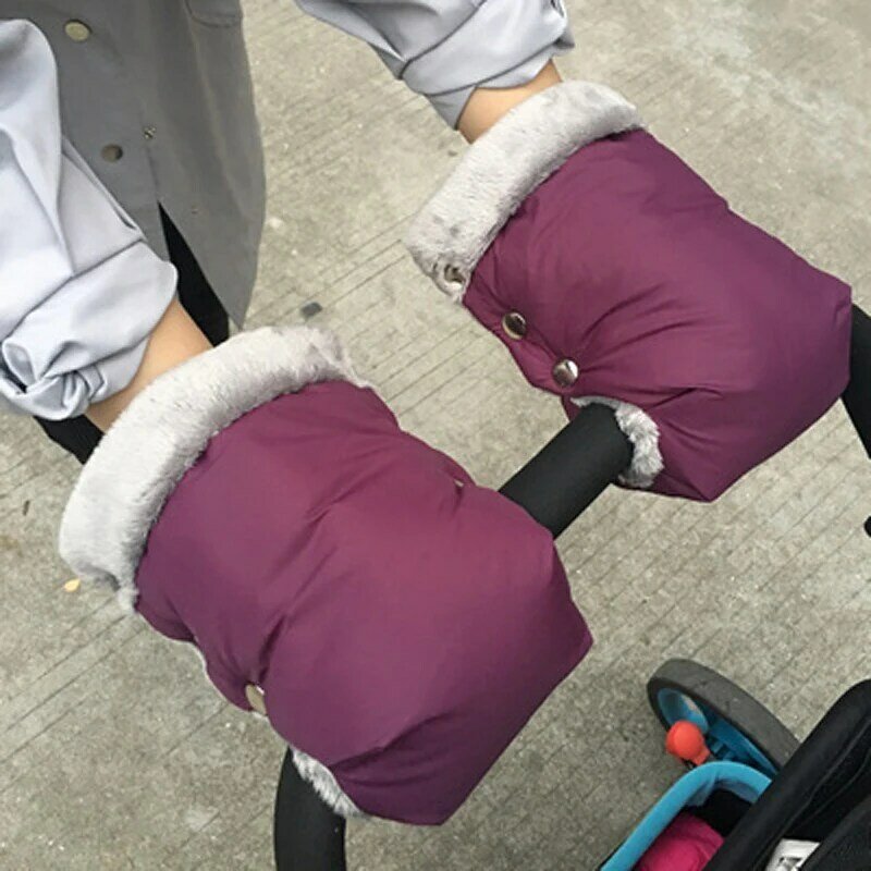 Zimowe ciepłe rękawice spacerowe wózek ręczny Muff wodoodporny wózek akcesoria rękawiczki akcesoria dla dzieci wózek dziecięcy sprzęgła koszyk rękawice