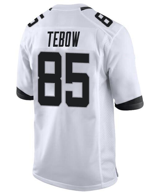 Jersey de fútbol americano Tim Tebow para hombre y mujer, camisa blanca para chico, juvenil, Jacksonville