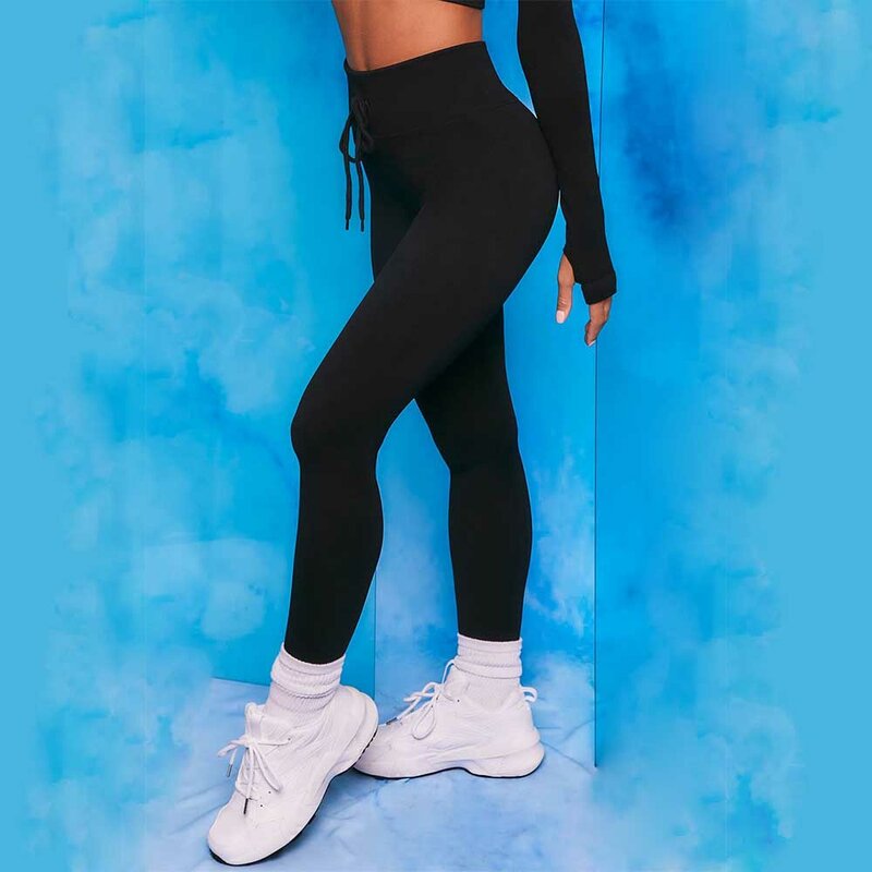 Celana Yoga Mulus Legging Gym Wanita Celana Ketat Pinggul Push Up Pakaian Olahraga Pinggang Tinggi Pakaian Olahraga Wanita Celana Lari