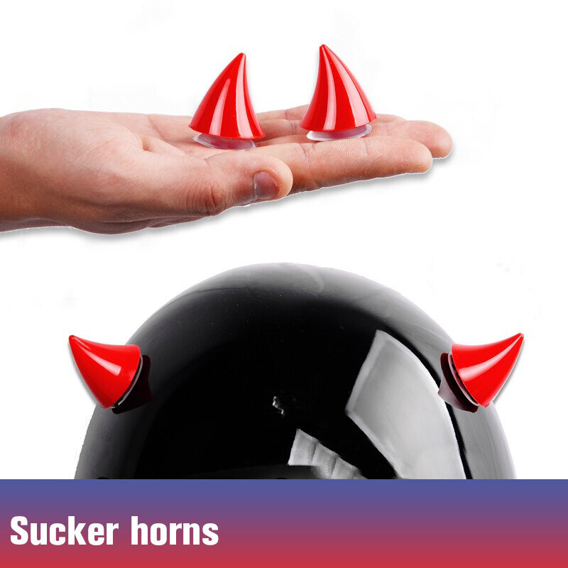Eliteson-cuernos para cascos de motocicleta, accesorios de decoración para casco de moto todoterreno, alas del diablo, Motocross, 1 ud.