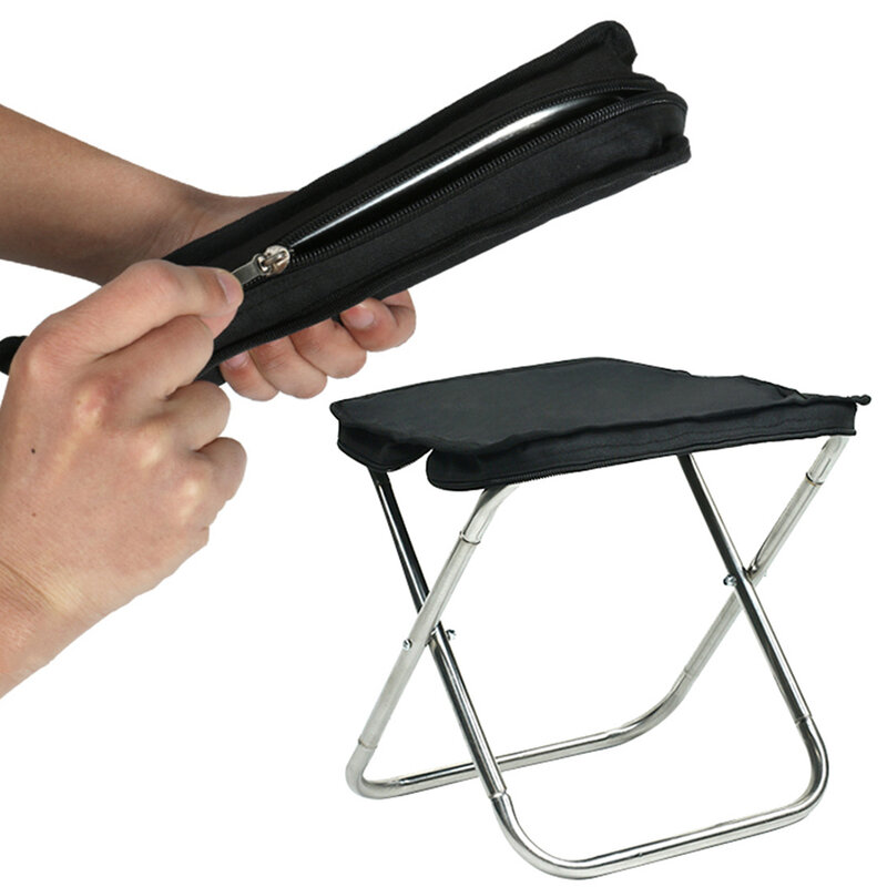 Novo dobrável fezes luz portátil ao ar livre dobrável cadeira de pesca dobrável mochila acampamento oxford pano piquenique churrasco com saco