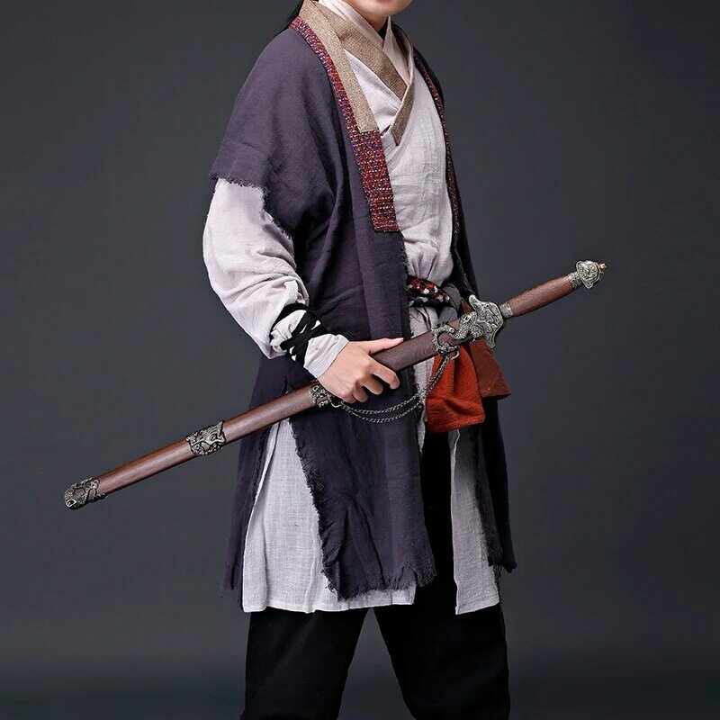Cosplay Hanfu Mannen Chinese Jurk Chinese Oude Kostuum Westward Journey Zon Wukong Dezelfde Kleren Vechtsporten Zwaardvechter Kostuum