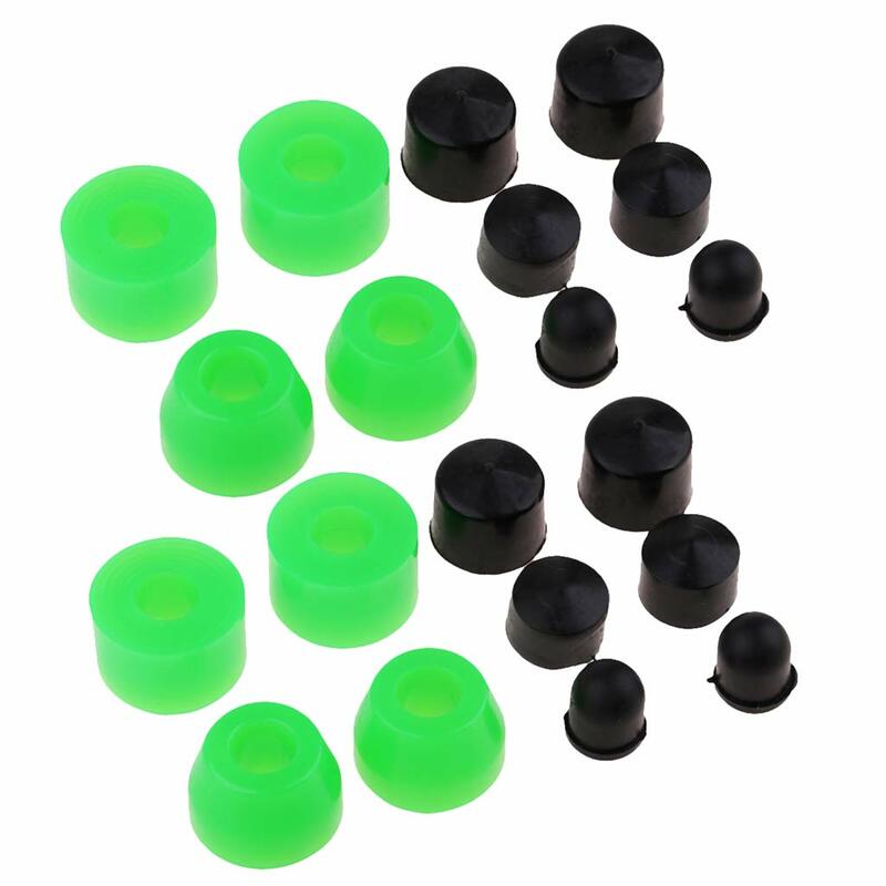 Pack 20 Longboard Skateboard Truck Bushings Replacement with  Cups Set for