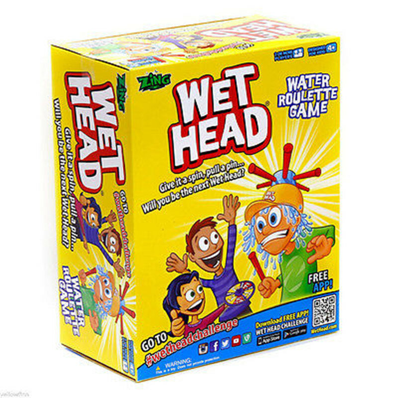 Ruleta de agua con cabeza húmeda para padres e hijos, juego familiar divertido, sombrero de desafío para niños, práctica, fiesta de bromas, juguete divertido