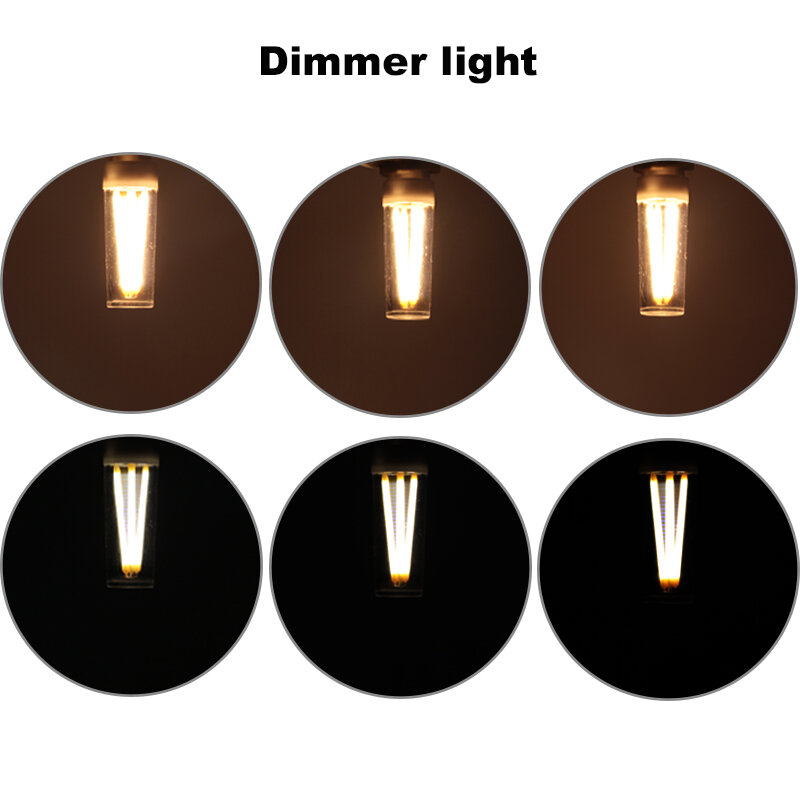 Светодиодная лампа накаливания Bombilla E14, 2 Вт, 3 Вт, диммер, COB, 110 В, 220 В