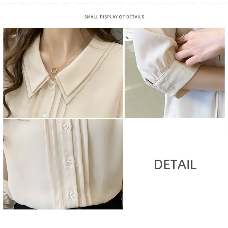 Блузка для женщин Blusas Mujer De Moda 2021 женские блузки, летние шорты с длинным рукавом Женские рубашки шифоновая блуза рубашка женские топы