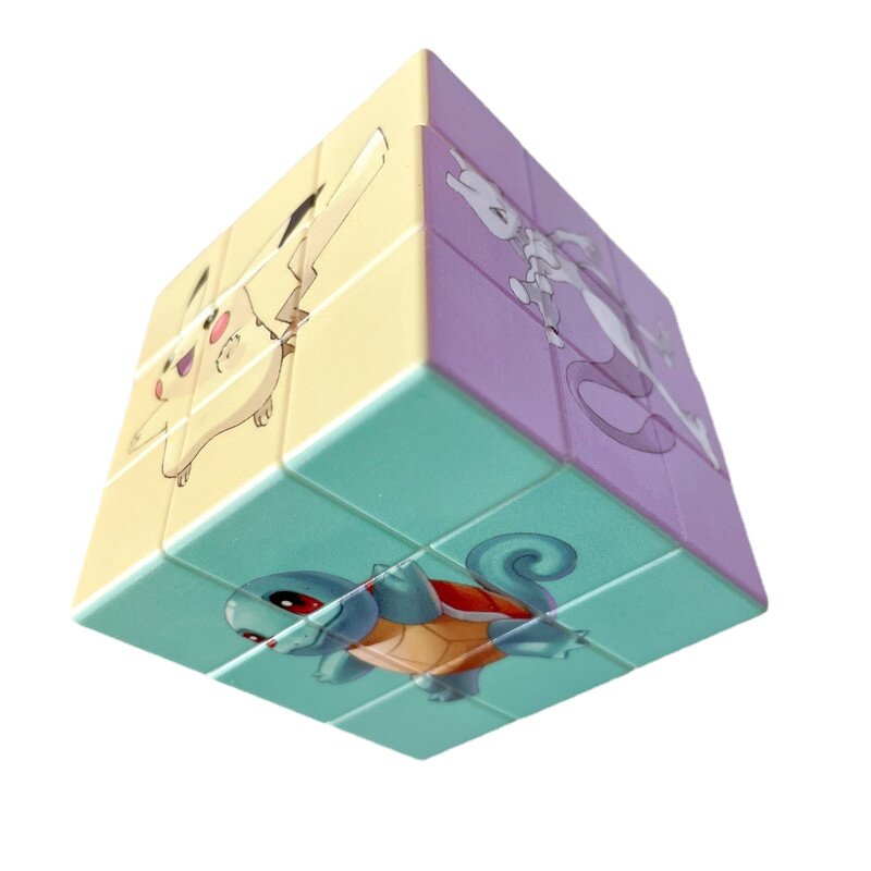 Pokemen 3X3X3ความเร็ว Cube 5.6 Cm Professional Magic Cube คุณภาพสูงหมุน Cubos Magicos บ้านเกมสำหรับเด็กคริสต์มาส