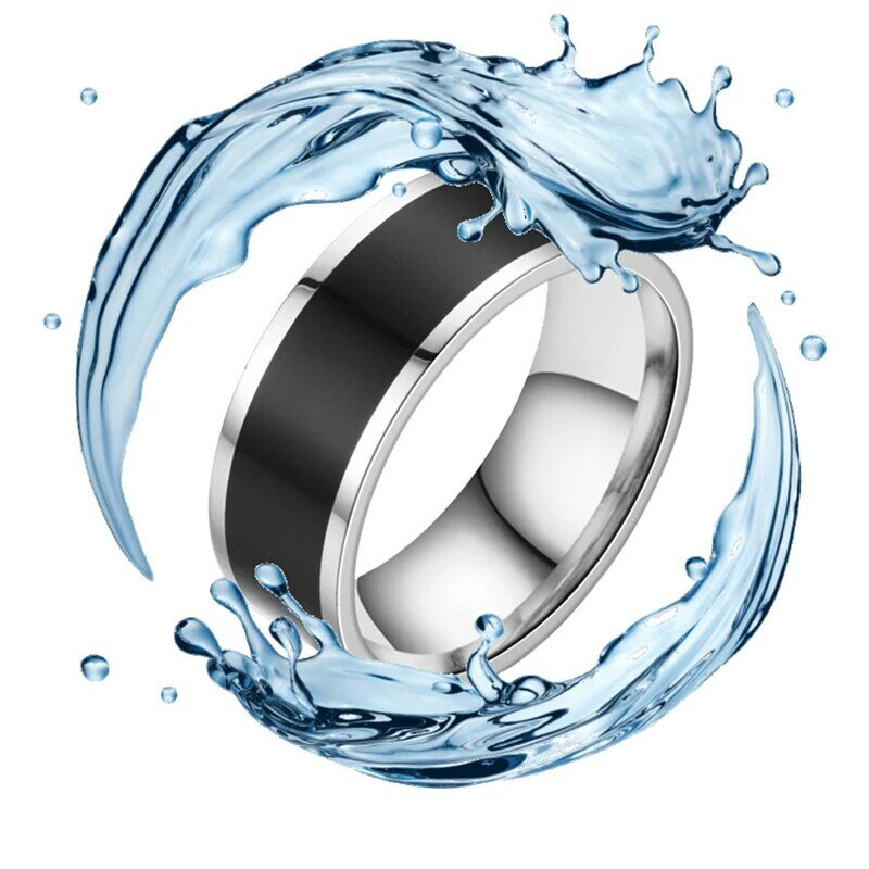 Mode Mannen Nfc Ring Multifunctionele Waterdichte Smart Wearingmobile Telefoon Apparaat Ring