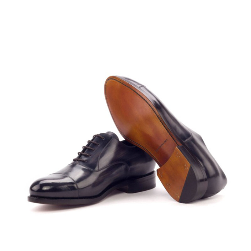 Uncle Saviano-zapatos de piel auténtica para hombre, calzado Formal de estilo Oxford, para oficina y negocios, color negro