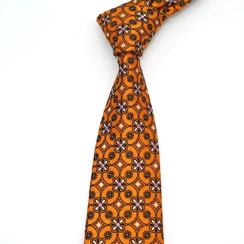 Laço de pescoço para homem 8cm jacquard gravata listrada gravata de seda corbatas para casamento formal noivo vestido masculino laços floral decote