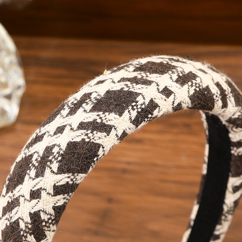 LEVAO-Diadema elástica de pata de gallo para mujer, diadema Retro de diseño envolvente, accesorios clásicos para el cabello salvaje, novedad de otoño