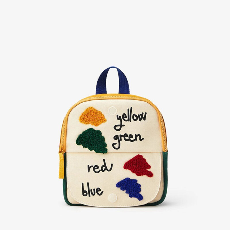 خياطة حقيبة مدرسية الوجه للبنين والبنات متعة صغيرة اللون على ظهره حقيبة كتف حقيبة أطفال حقيبة صغيرة