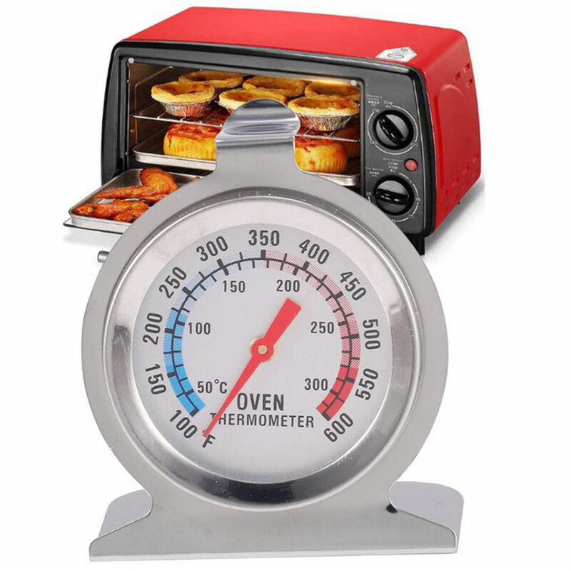 Food Meat Grill Stand Up Dial Oven Thermometer Stainless Steel Kitchen Baking Temperature Meter Tester