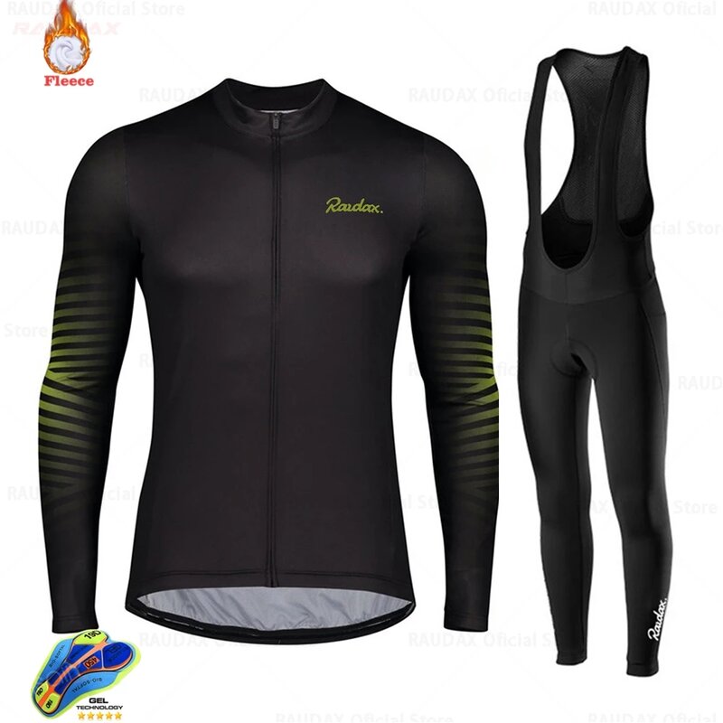 Raudex-ropa De Ciclismo De Invierno Para Equipo Profesional, Conjunto De Pantalon De Triatlón Y Lana Raudax, 2021