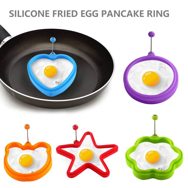 Ufoスタイルのシリコン目玉焼きパンケーキリングオムレツ目玉焼きラウンドシェイパー卵型朝食パンオーブンキッチンを調理するための型