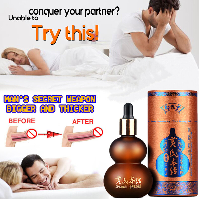 Aceite líquido para el crecimiento del pene para hombre, aceite para agrandar la erección del pene, mejora el cuidado de la salud