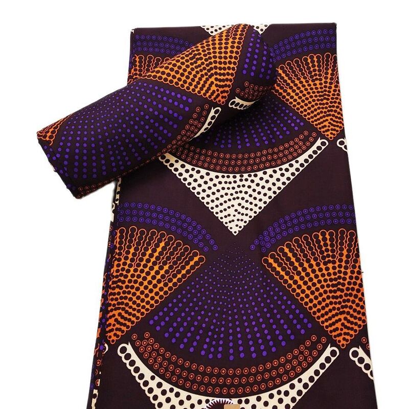 Африканская ткань 100% хлопок настоящий воск Анкара печать ткань оптом ткань воск Африканский Печать Ткань для платья