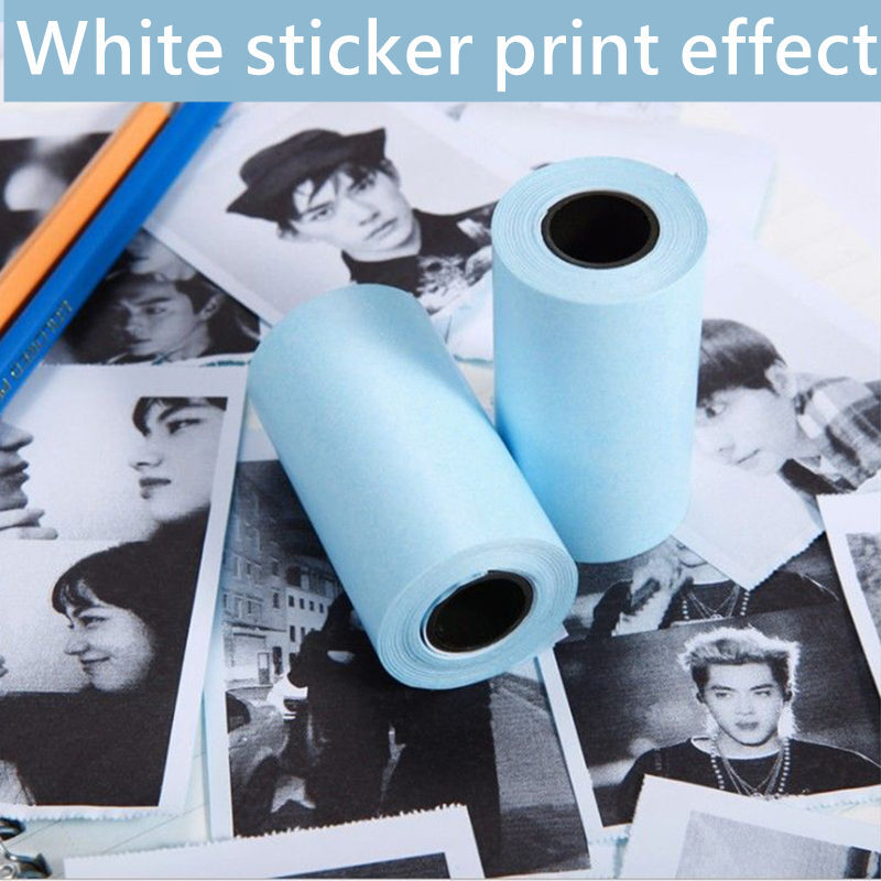 Papel térmico autoadesivo bluetooth peripage, papel fotográfico para impressão clara, etiqueta autoadesiva para impressão