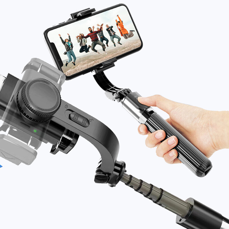 COOL DIER Gimbal Stabilizer cellphone Video Record Selfie Stick Tripod Gimbal For Smartphone Gopro Camera