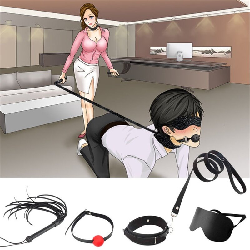 مجموعة أدوات ألعاب جنسية للزوجين للبالغين بقيود استعباد BDSM ألعاب مثيرة للزوجين ألعاب ألعاب جنسية سوداء
