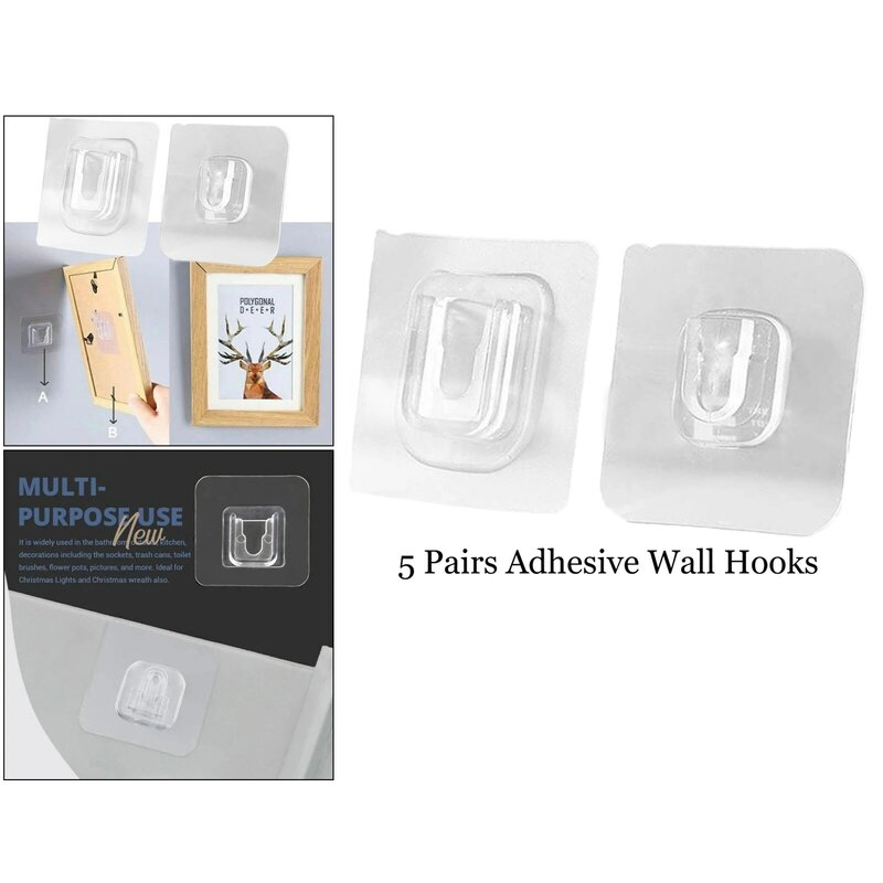 Двухсторонний ПВХ клейкая вешалка прочная прозрачная настенные крючки присоски для Кухня Ванная комната настенный держатель для хранения
