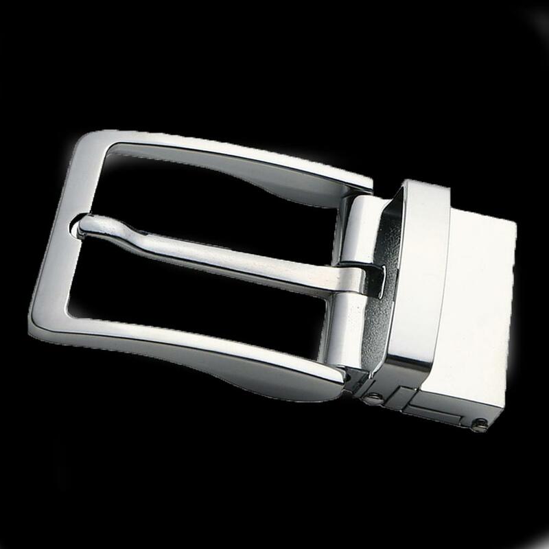 Hebilla de cinturón giratoria de aleación para hombre, hebilla de cinturón de cuero de una sola punta cuadrada de 4cm, accesorios para vaqueros artesanales de cuero