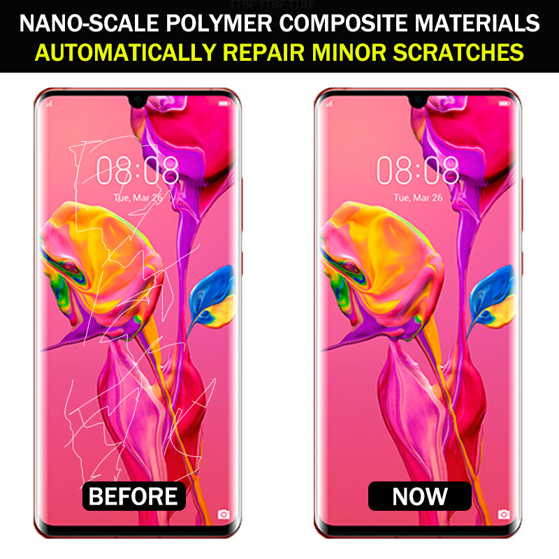 2000D Hydrogel Film For Huawei P30 Pro P40 Lite P20 P50 Screen Protector For Huawei Mate 40 30 20 P30pro P40pro P50pro 1-3PCS
