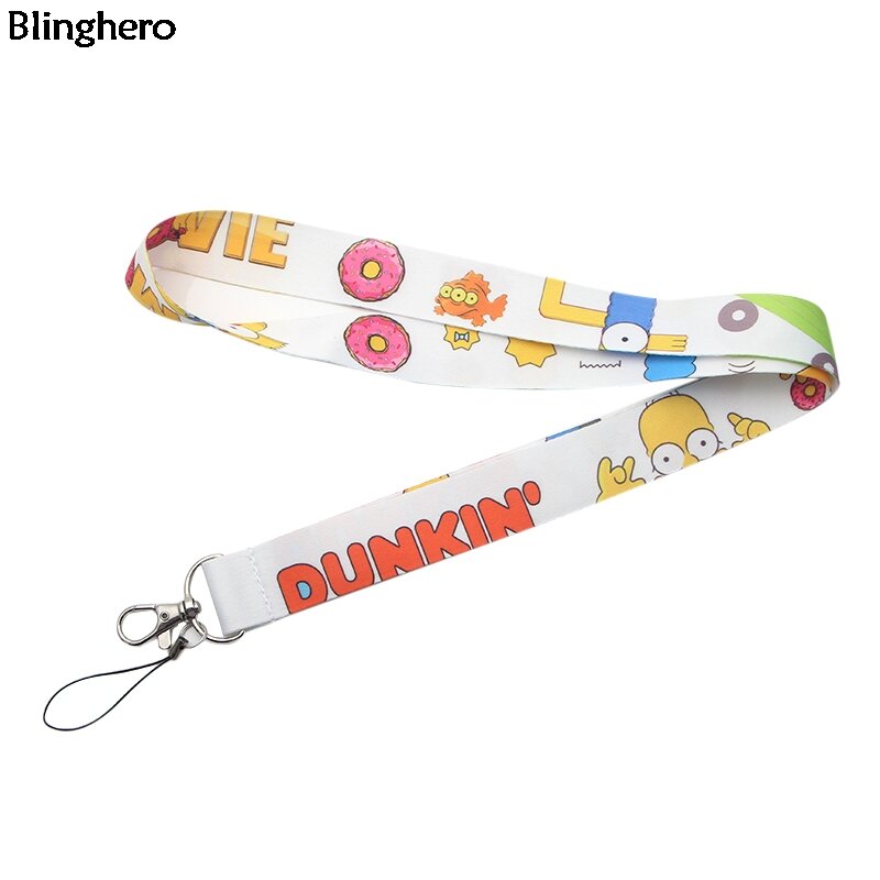 Blinghero cordino divertente per cartoni animati per chiavi Cool Hang corde porta Badge per telefono cinghie per collo miglior regalo per donna uomo BH0216