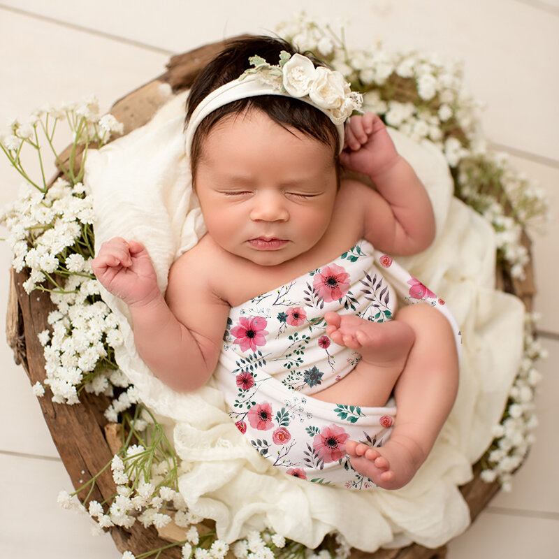2Pcs/Set Baby Swaddle Cocoon For Infant Baby Headband Warp Baby Sleeping Bag Envelope Sleep Sack Bedding Diapers Baby Blankets