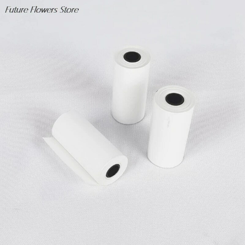 Rollo de papel adhesivo para impresión, rollo de papel térmico directo con autoadhesivo, 5 rollos