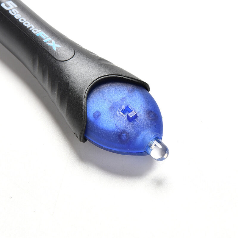 Ferramenta de reparo com cola de secagem rápida, 5 segundos cola líquida uv caneta de luz super alimentado líquido composto de soldagem de plástico suprimentos de escritório