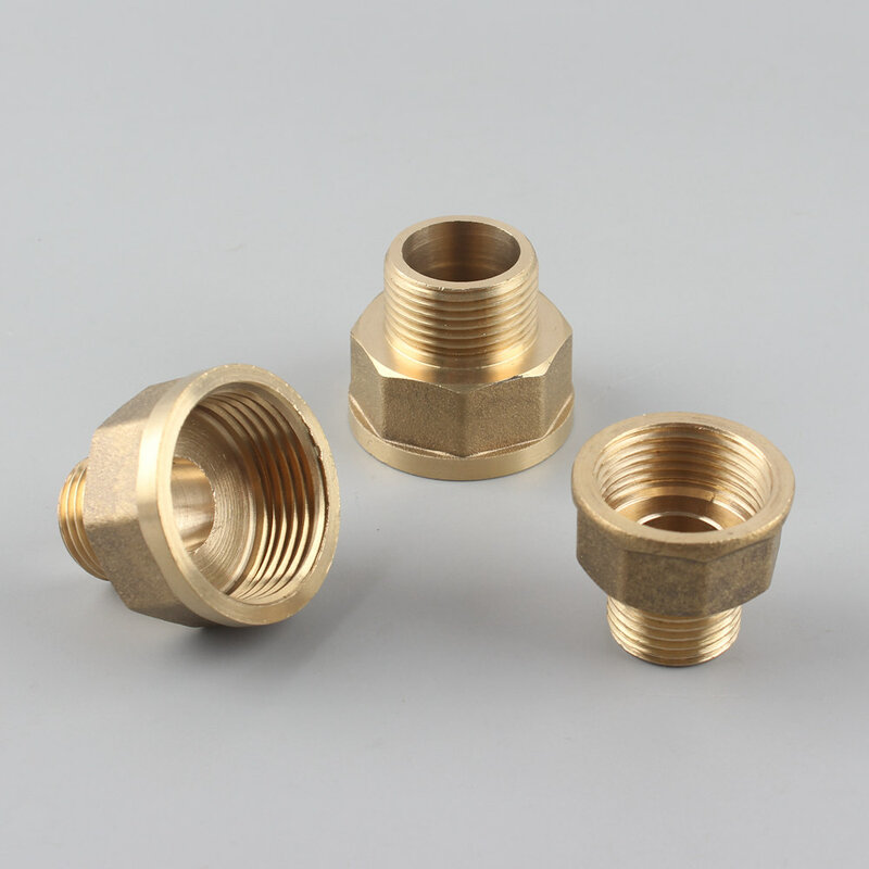 Brass Thicken 1/2'' 3/4'' 1'' Equal Male&Female Thread Straight Quick Connectors Reducing Joint Garden Irrigation Fittings