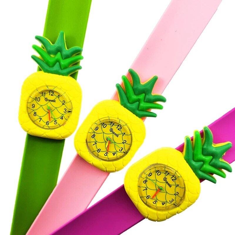 Green Plant Toy Children Watches Kids Quartz Analog Silicone Wristwatches Child Watch Birthday Gifts for Girls Boys Kid Clock