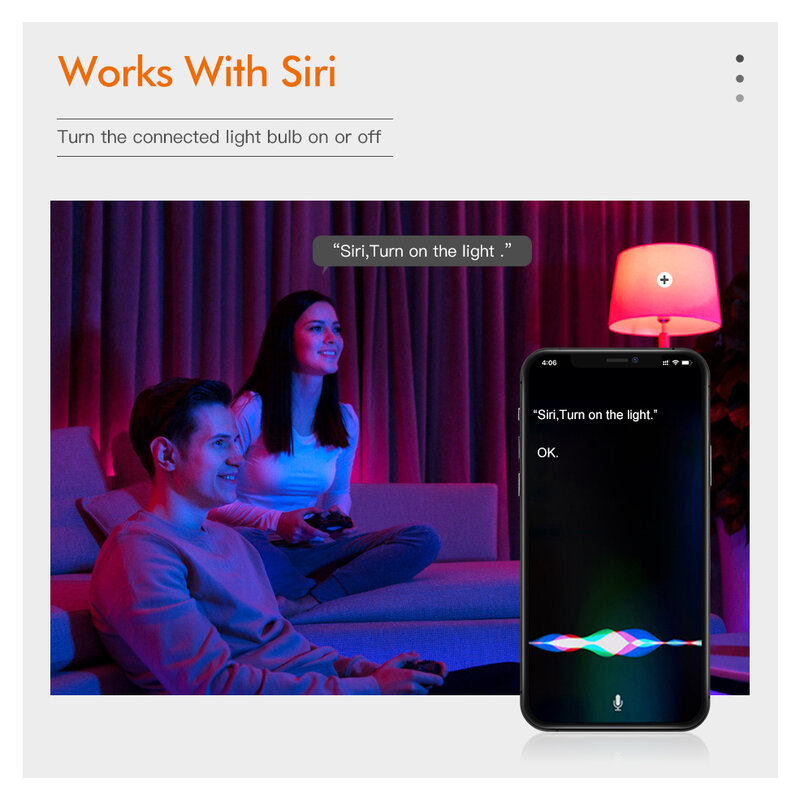 Tuya – ampoule intelligente E14 RGBWW RGBCW Wifi, lampe à bougie Led, fonctionne avec Siri Alexa Google Home Assistant